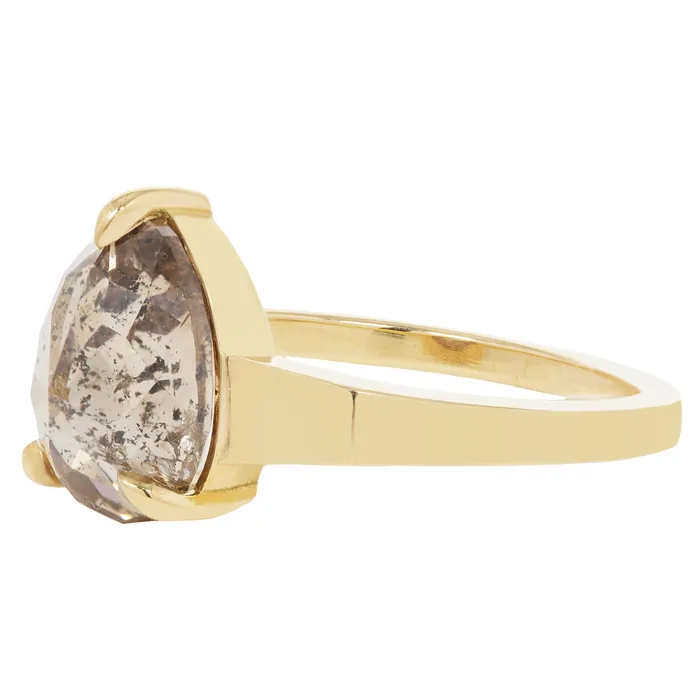 Rings Lauren Wolf Jewelry Stellar Gray Pear Diamond Ring