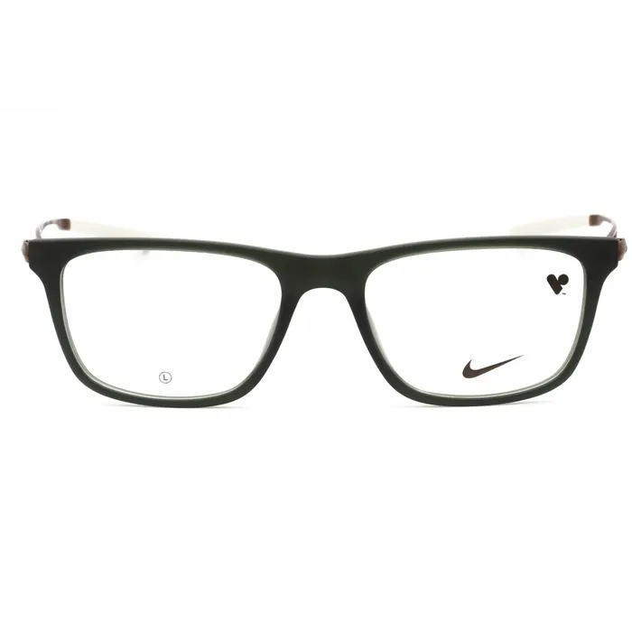 Rings Nike Mens Eyeglasses Matte Sequoia Injected Propionate Rectangular NIKE 7150 302 Nike