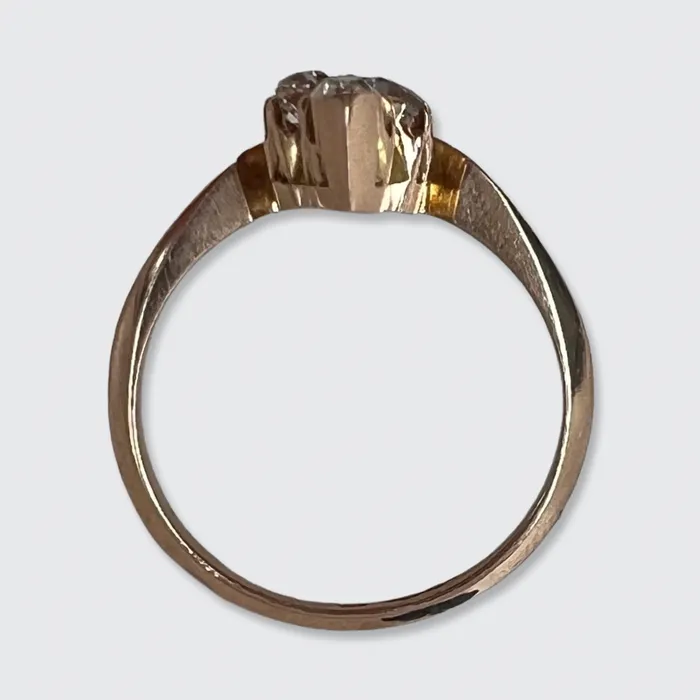 Rings Ruby Old Minecut Diamond Pointer Ring 21stfinds