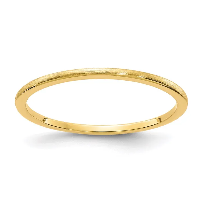 Rings Stackable Expressions 14K Gold 12mm Half Round Satin Stackable Band STK24120Y