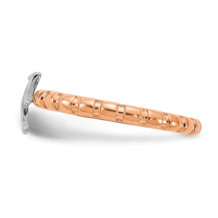Rings Stackable Expressions Sterling Silver Stackable Expressions Rose Gold Rhodplate Arrow Ring QSK2051
