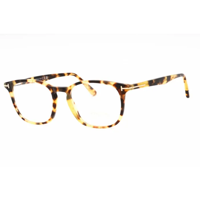 Rings Tom Ford Tom Ford Mens Eyeglasses Blonde Havana Oval Plastic Full Rim Frame FT5505 53