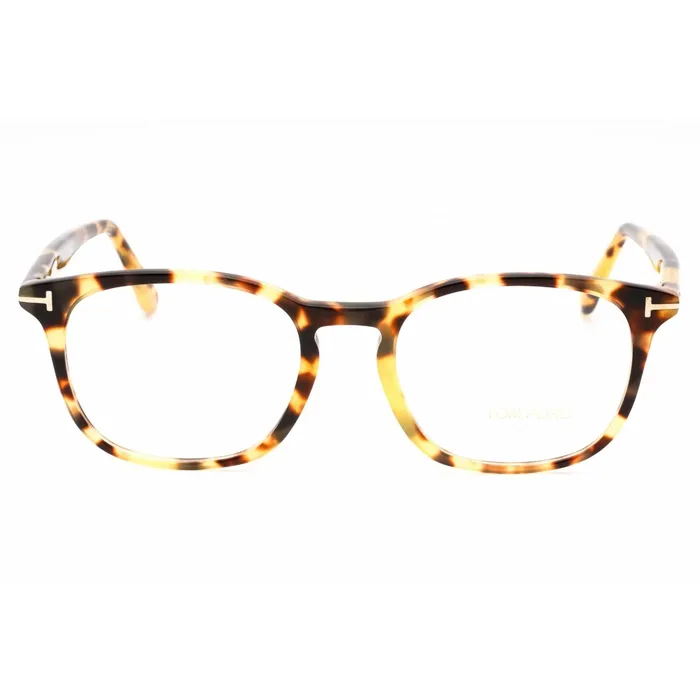 Rings Tom Ford Tom Ford Mens Eyeglasses Blonde Havana Oval Plastic Full Rim Frame FT5505 53