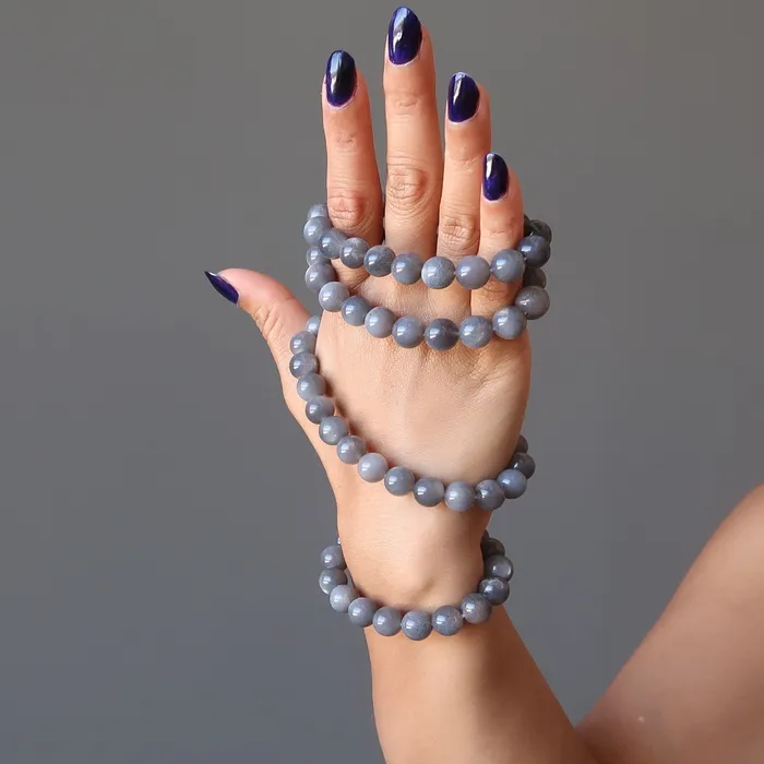 Satin Crystals Bracelets Black Moonstone Bracelet New Opportunities
