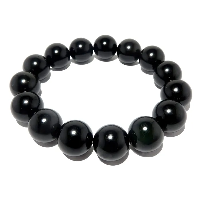 Satin Crystals Bracelets Black Obsidian Bracelet Protection Prime