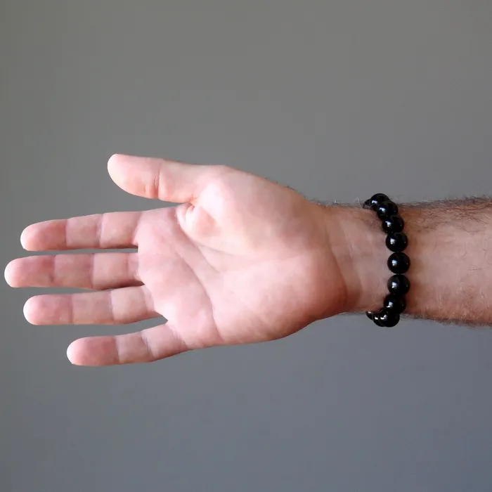 Satin Crystals Bracelets Black Obsidian Bracelet Protection Prime