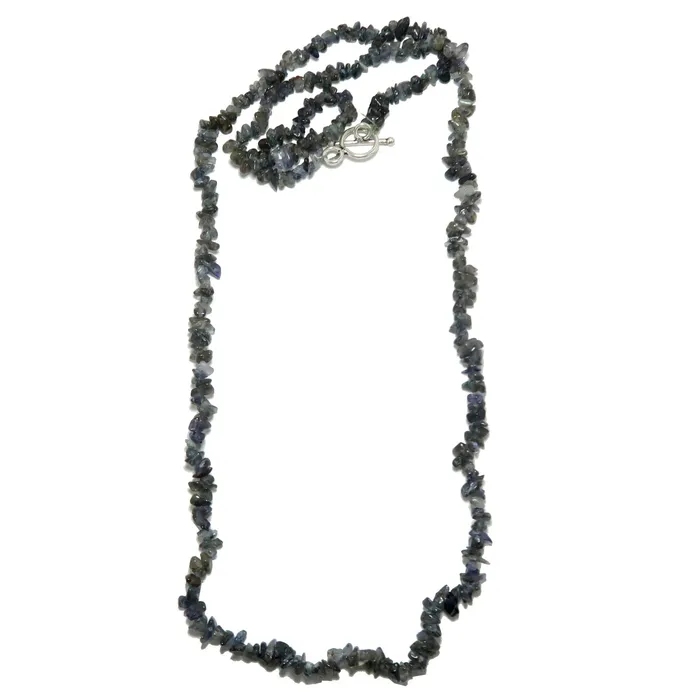 Satin Crystals Necklaces Iolite Necklace Indigo Visions of Freedom