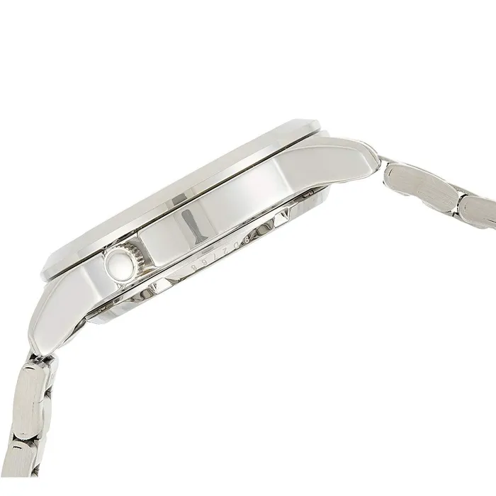 SEIKO Bracelets Seiko Mens Automatic Watch 5 Sports Black and Red Silver Tone Bracelet SNKK31K1