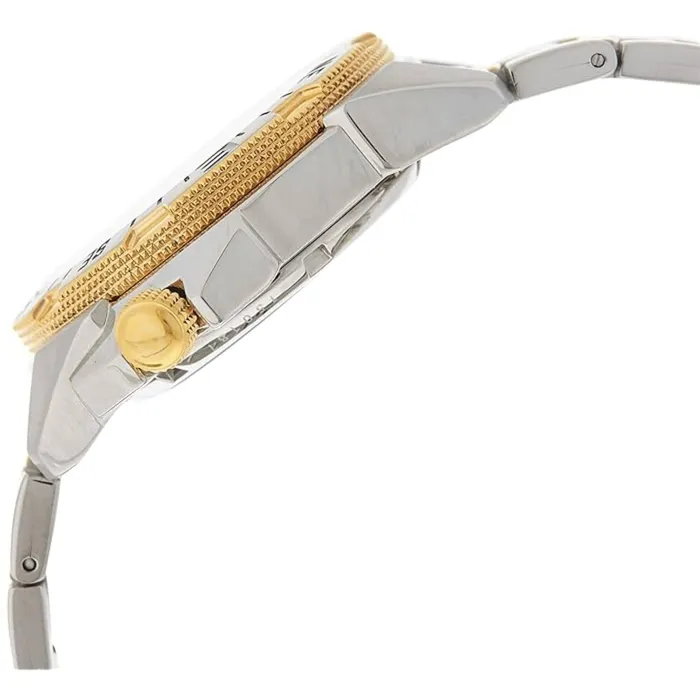 Seiko Mens Watch 5 Sports Automatic Silver Tone Dial Two Tone Bracelet SNZF08J1 SEIKO Bracelets