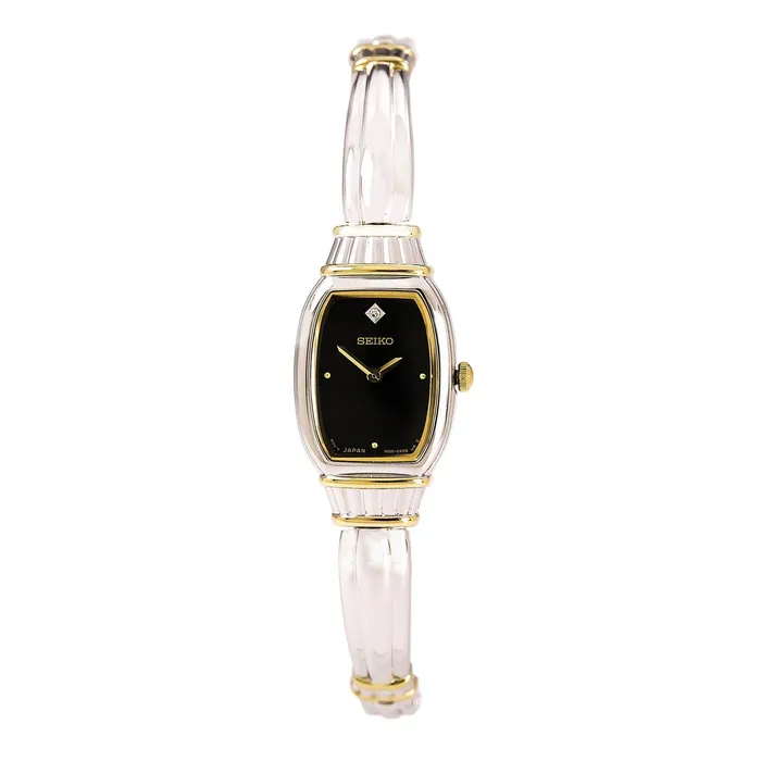Seiko SUJF24 Womens Diamond Two Tone Watch Seiko Rings