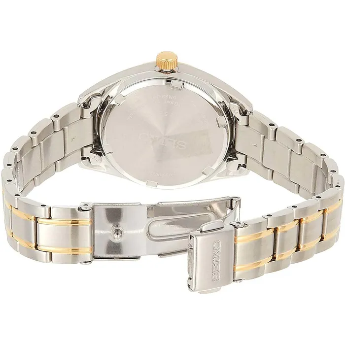 Seiko Womens Watch Classic White MOP Dial TT Stainless Steel Bracelet SUR636P1 SEIKO Bracelets