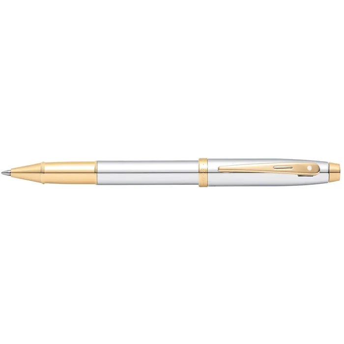 Sheaffer Rollerball Pen 100 Chrome Barrel Finish with Gold Tone Trims E1934051 Sheaffer Rings