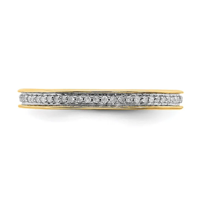 Stackable Expressions Rings Sterling Silver Stackable Expressions Diamonds Goldplated Ring QSK492