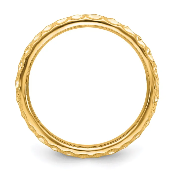 Stackable Expressions Rings Sterling Silver Stackable Expressions Goldplated Ring QSK274