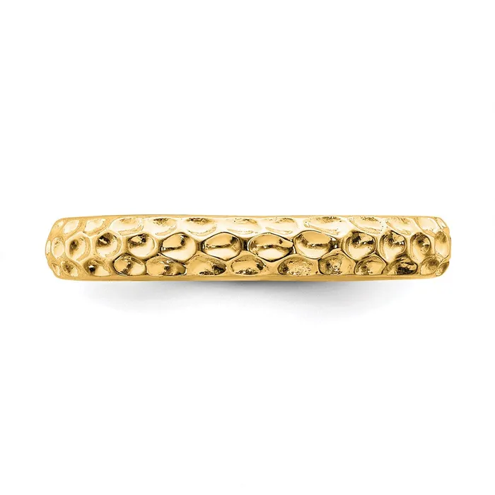 Stackable Expressions Rings Sterling Silver Stackable Expressions Goldplated Ring QSK274