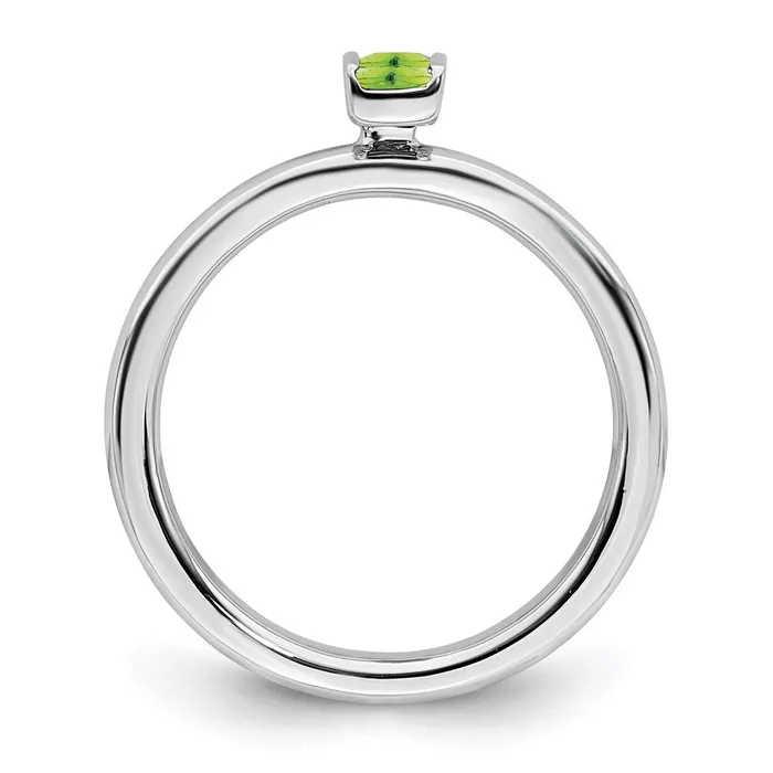 Stackable Expressions Rings Sterling Silver Stackable Expressions Peridot Ring QSK2119