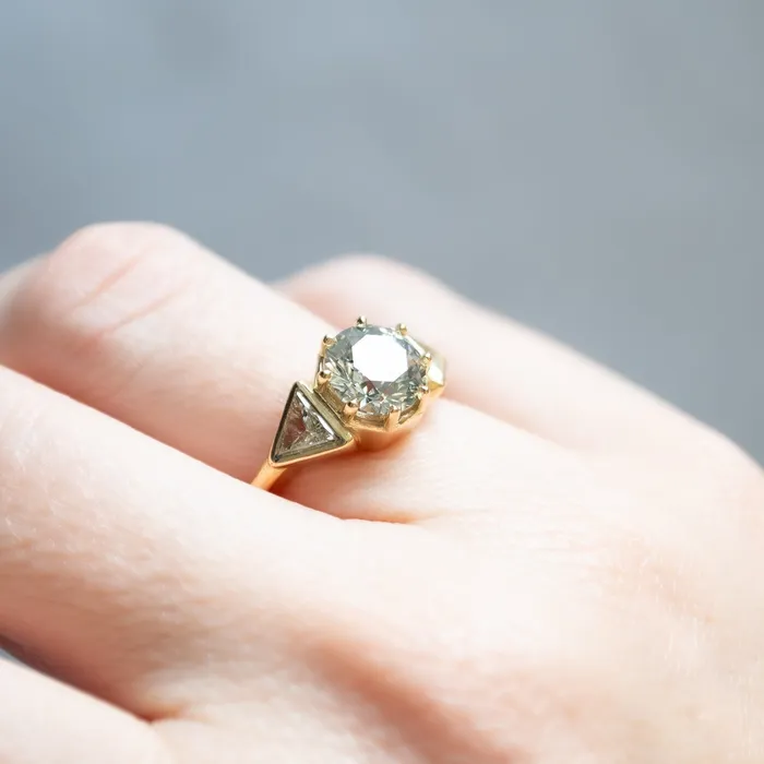 Stormy Diamond Vega Ring Lauren Wolf Jewelry Rings