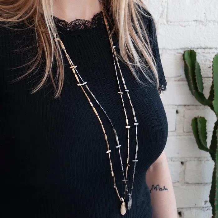 TenThousandThings Necklaces Gold Rosary Necklace