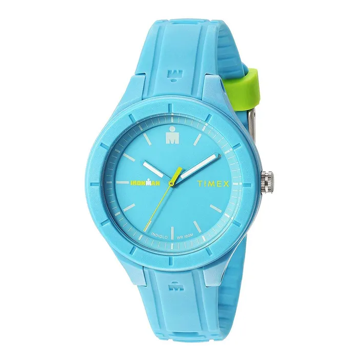Timex Watches Timex Strap Watch Womens Ironman Essential Blue Silicone TW5M17200JV