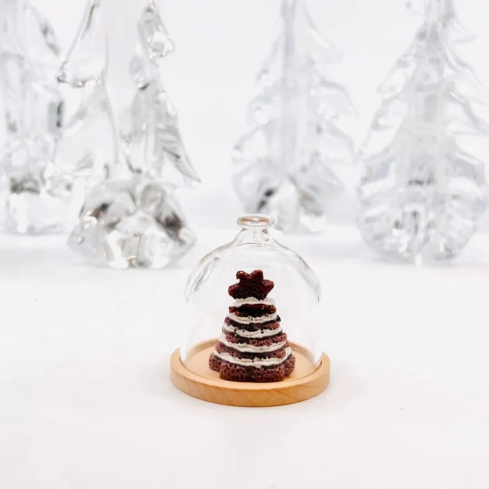 Tiniest Gingerbread Christmas Tree Cake Necklaces