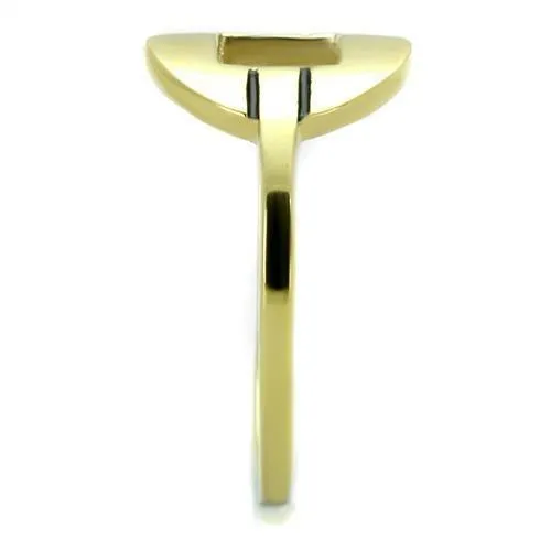 TK2033 IP GoldIon Plating Stainless Steel Ring with No Stone Alamode Rings