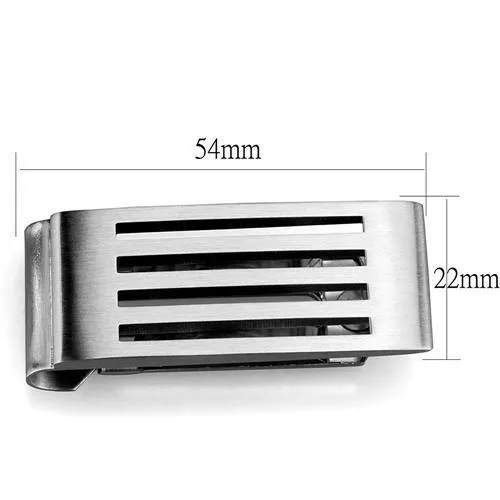 TK2074 High polished no plating Stainless Steel Money clip with No Stone Alamode Bracelets