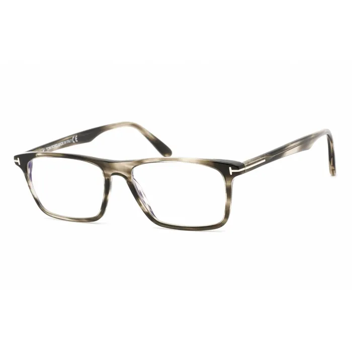 Tom Ford Tom Ford Mens Eyeglasses HavanaOther Rectangular Frame 56 mm FT5681B 056 Rings