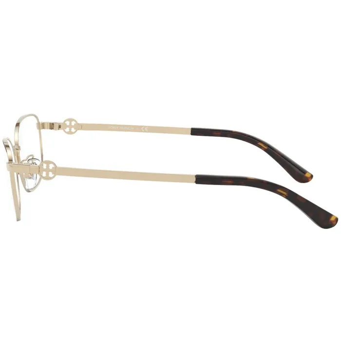 Tory Burch Womens Eyeglasses Shiny Gold Metal Full Rim Cat Eye Frame 0TY1064 3279 Tory Burch Earrings