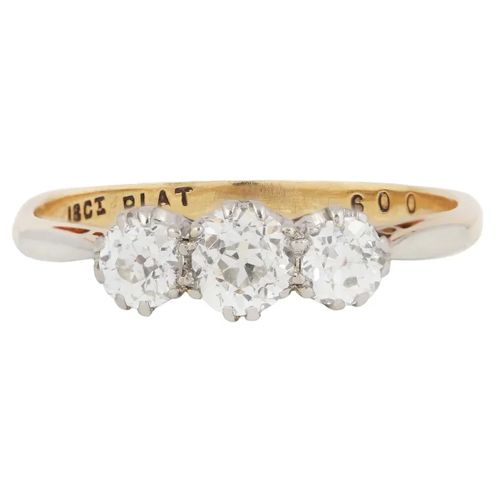 Vintage Trio Diamond Ring Antique Vintage Jewelry Rings