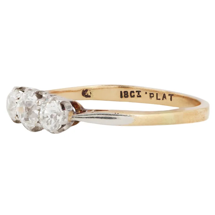 Vintage Trio Diamond Ring Antique Vintage Jewelry Rings
