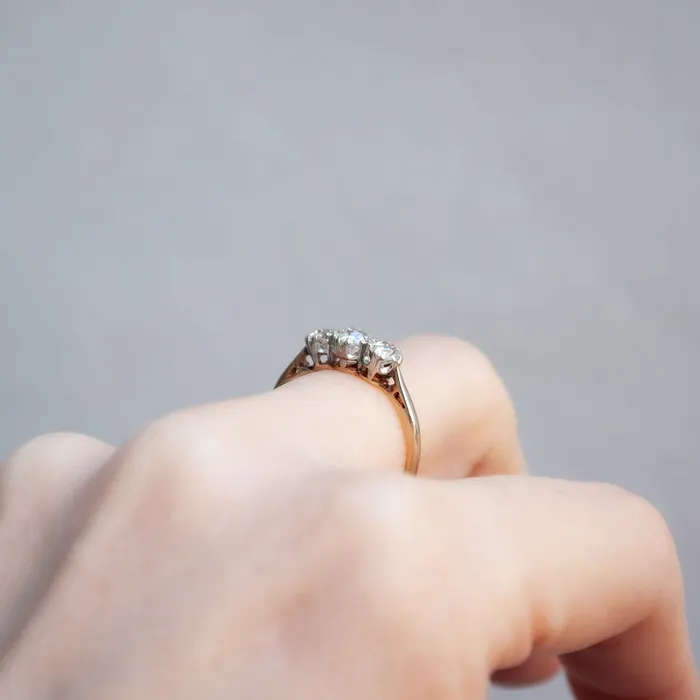 Vintage Trio Diamond Ring Antique Vintage Jewelry Rings