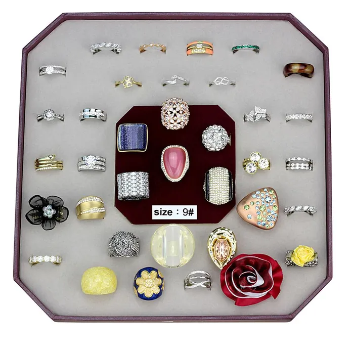 VK031SIZE9 Assorted Brass Ring with Assorted in Assorted Alamode Rings