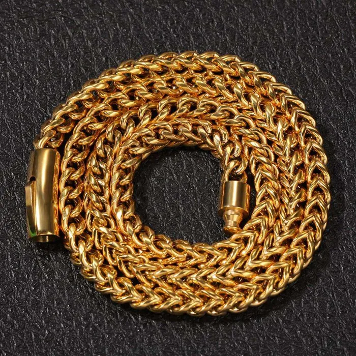 VVS Jewelry Bracelets 316L Stainless Steel Franco Chain Or Bracelet