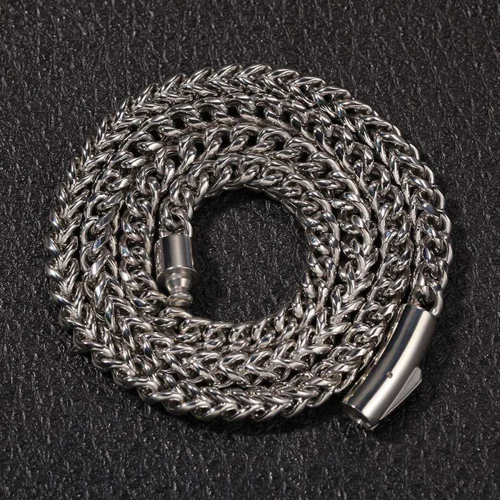 VVS Jewelry Bracelets 316L Stainless Steel Franco Chain Or Bracelet