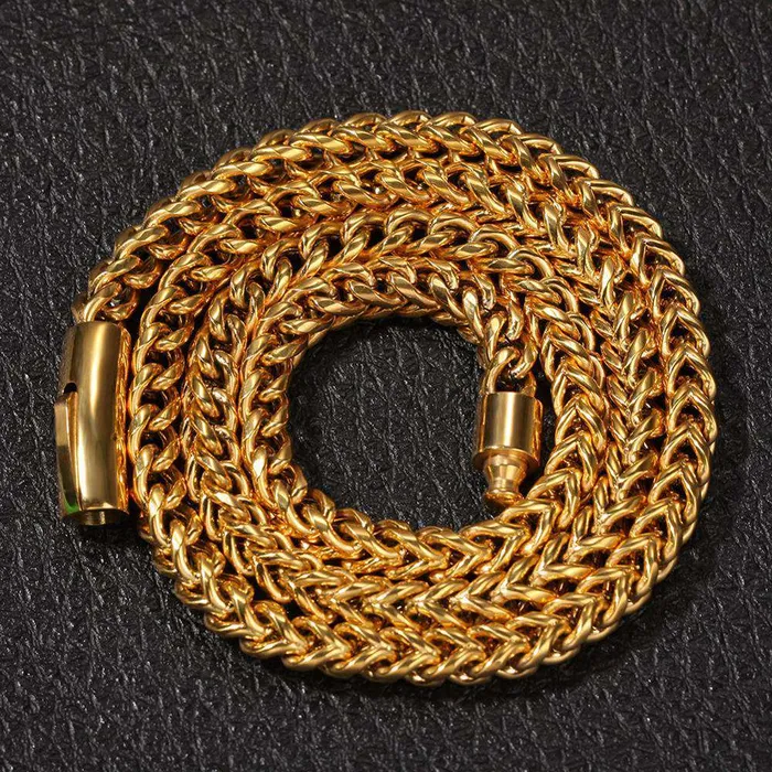 VVS Jewelry Bracelets 316L Stainless Steel Franco Chain Or Bracelet