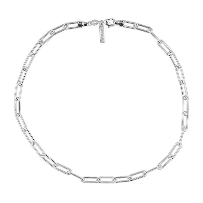 VVS Jewelry Necklaces 18k GoldPlated Stainless Steel Paper Clip Necklace