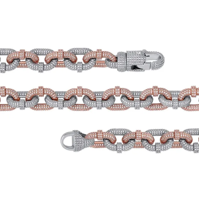 VVS Jewelry VVS Jewelry 17mm Thicc AF Micropave Miami Cuban Bracelet Bracelets