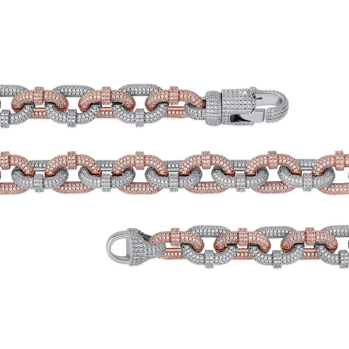 VVS Jewelry VVS Jewelry 17mm Thicc AF Micropave Miami Cuban Bracelet Bracelets