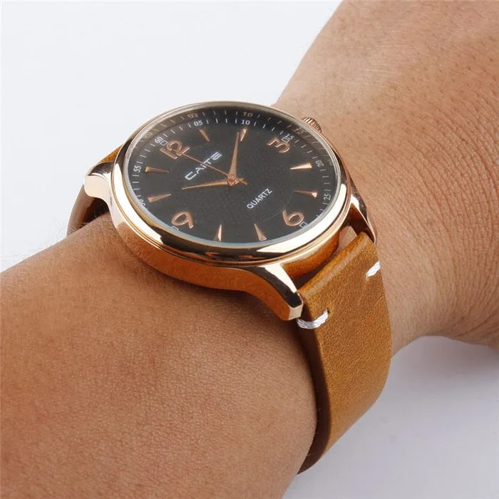 VVS Jewelry Watches Genuine Retro Leather Watch Strap