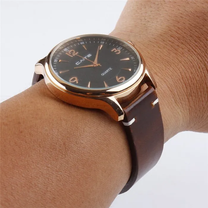 VVS Jewelry Watches Genuine Retro Leather Watch Strap