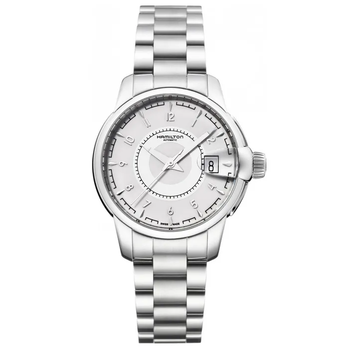 Watches Hamilton Hamilton Womens Watch Timeless Classic Railroad Automatic Silver Dial H40415115