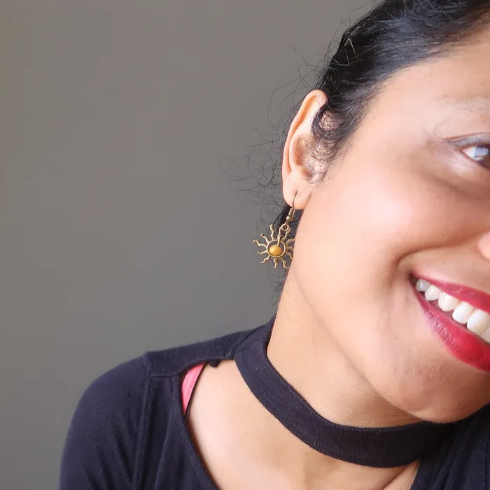 Yellow Jasper Earrings Blazing Sun Bright Happy Stones Satin Crystals Earrings