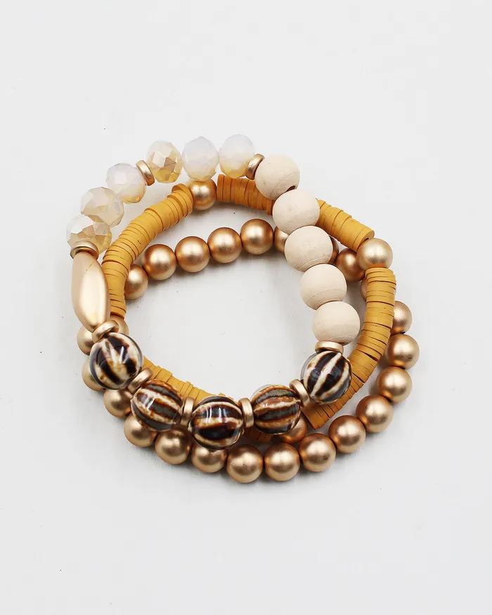 082922 Mixed Bead Bracelet Set Bracelets