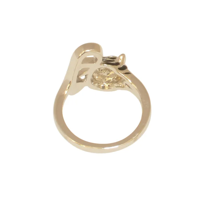 Aigner A Logo Ring With Swarovski Crystals Aigner Rings