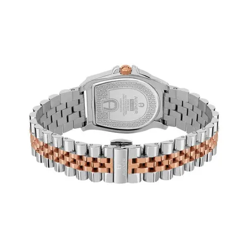 Aigner Earrings Aigner Verona His Her Stainless Steel Rose Gold Pair Watch Set