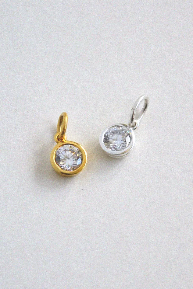 Air Anchor Rings Little Reminder Sterling Silver Birth Month Crystals