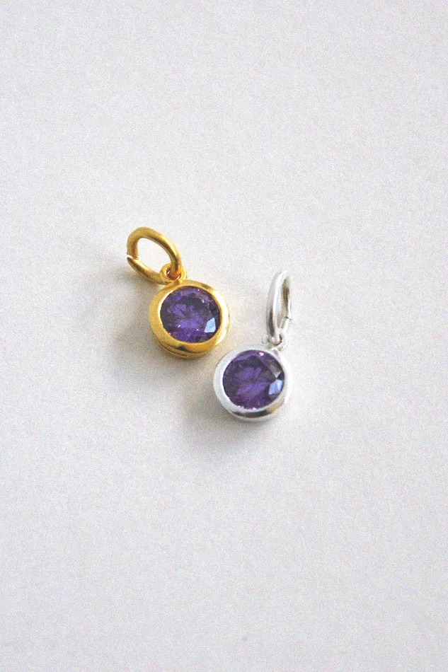 Air Anchor Rings Little Reminder Sterling Silver Birth Month Crystals