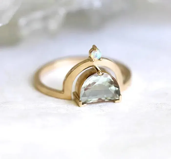 Amethyst Ring Opal Ring Capucinne Rings