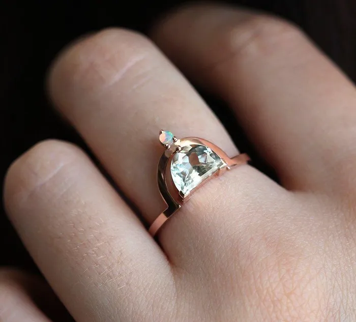 Amethyst Ring Opal Ring Capucinne Rings