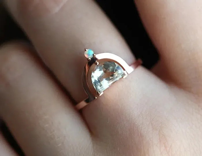 Amethyst Ring Opal Ring Capucinne Rings